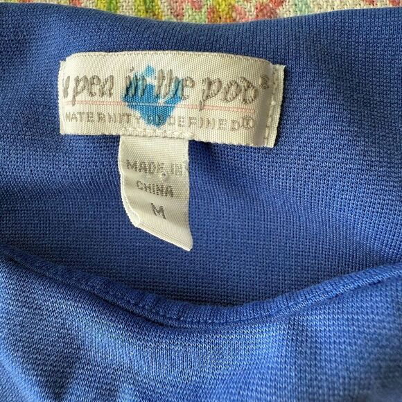 A Pea in the Pod Maternity Pregnancy Cocktail Body Con Dress Color Block M - Picture 3 of 4